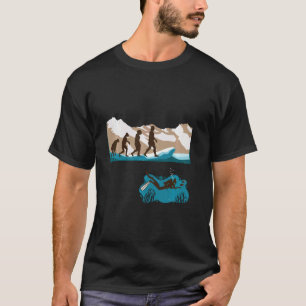 Evolutie Van Mens Duiker Duiken Zwemmen T-shirt