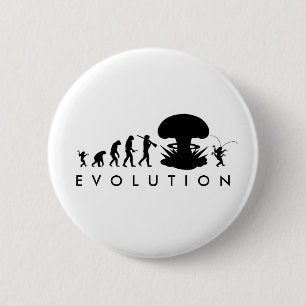 Evolutie van Mens & Kakkerlak Grappige Evolutiekaa Ronde Button 5,7 Cm
