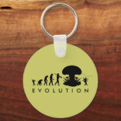 Evolutie van Mens & Kakkerlak Grappige Evolutiekaa Sleutelhanger (Voorkant)
