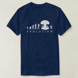 Evolutie van Mens & Kakkerlak Grappige Evolutiekaa T-shirt