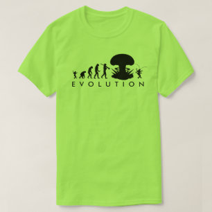 Evolutie van Mens & Kakkerlak Grappige Evolutiekaa T-shirt
