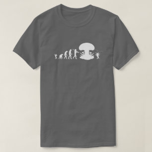 Evolutie van Mens & Kakkerlak Grappige Evolutiekaa T-shirt