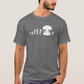 Evolutie van Mens & Kakkerlak Grappige Evolutiekaa T-shirt (Voorkant)