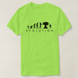Evolutie van Mens & Kakkerlak Grappige Evolutiekaa T-shirt