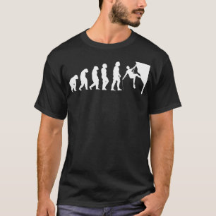 Evolutie van Mens tot Klimmer Vintage Klim Geschen T-shirt