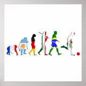 Evolutie van Mexicaanse voetbalfans met Futbol Poster (Voorkant)