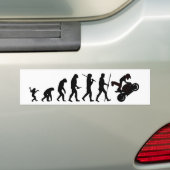 Evolutie van Moto bumper sticker (Op auto)