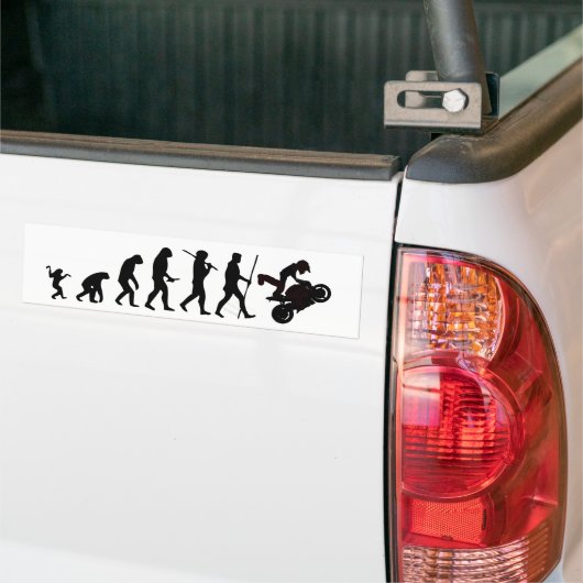 Evolutie van Moto bumper sticker (Op Truck)