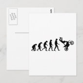 Evolutie van Motocross Briefkaart (Voorkant / Achterkant)