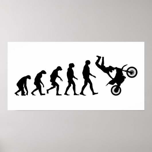 Evolutie van Motocross Poster (Voorkant)