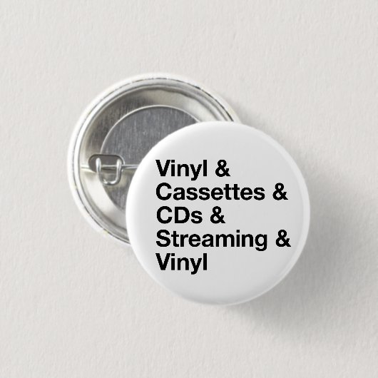 Evolutie van Muziek Knop Ronde Button 3,2 Cm (Voorkant /achterkant)