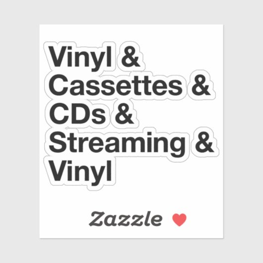 Evolutie van Muziek Sticker (Vel)