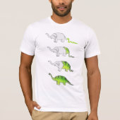 evolutie van olifanten naar dinosaurussen t-shirt (Voorkant)