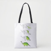 evolutie van olifanten naar dinosaurussen tote bag (Voorkant)