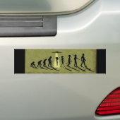 Evolutie van oude Aliens UFO-levensbumper sticker (Op auto)