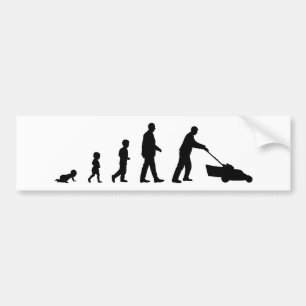 Evolutie van papa - Een Bumpersticker voor Dads