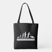 Evolutie van papa - een cadeau voor papa tote bag (Achterkant)