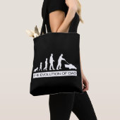 Evolutie van papa - een cadeau voor papa tote bag (Dichtbij)