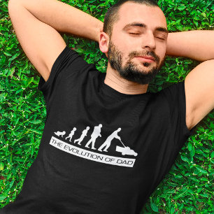 Evolutie van papa - Vaderdag T-shirt