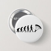 Evolutie van parachuting ronde button 5,7 cm (Voorkant /achterkant)