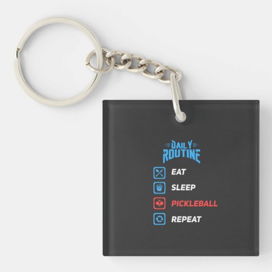 Evolutie van Pickleball Sleutelhanger (voorkant)
