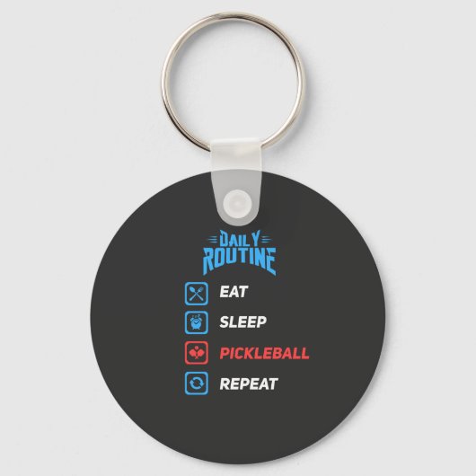 Evolutie van Pickleball Sleutelhanger (Voorkant)