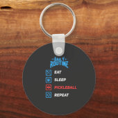 Evolutie van Pickleball Sleutelhanger (Voorkant)