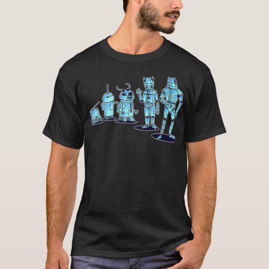 Evolutie van Robot Robotica Digitale Grappige Gift T-shirt (Voorkant)