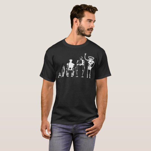 Evolutie van Robot Robotics Digital Funny T Gift T-shirt (Voorkant volledig)