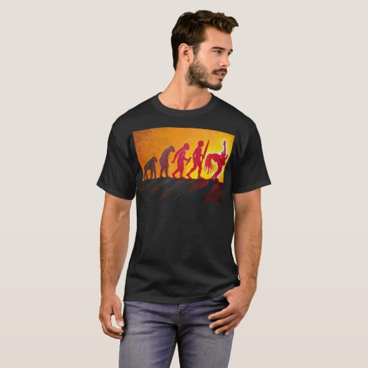Evolutie van Rock T-shirt (Voorkant volledig)