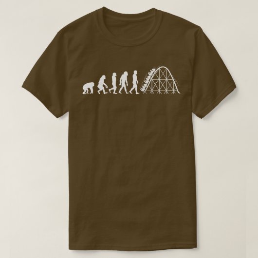 Evolutie van Roller onderzetter T-shirt (Design voorkant)
