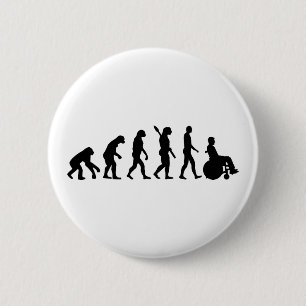 Evolutie van rolstoelbelemmeringen ronde button 5,7 cm