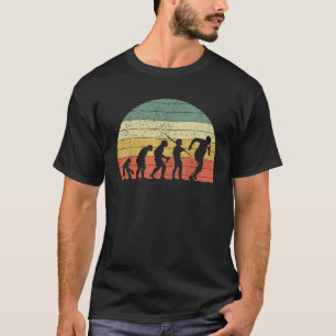 Evolutie van Rugby Grappige Vintage Man Retro T-shirt