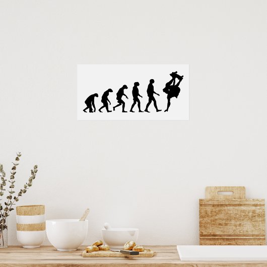 Evolutie van skateboarden poster (Keuken)