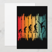 Evolutie Van Skateboarden Skater Kaart (Voorkant / Achterkant)