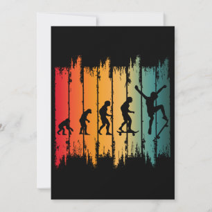 Evolutie Van Skateboarden Skater Kaart