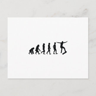 Evolutie van Skateboarder Skateboarding Funny Gift Briefkaart