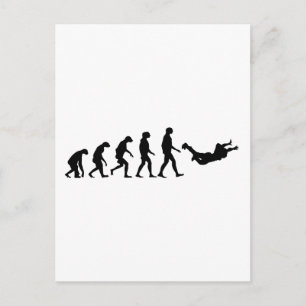 Evolutie van Skydiving Briefkaart