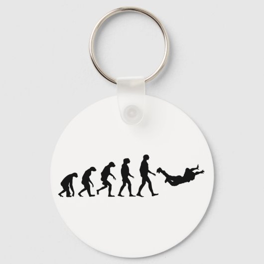 Evolutie van Skydiving Sleutelhanger (Voorkant)