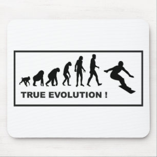 evolutie van sneeuwboarden muismat