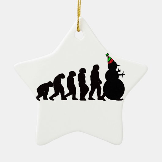 Evolutie van Snowman Ornament (Voorkant)