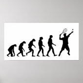 Evolutie van Tennis Poster (Voorkant)