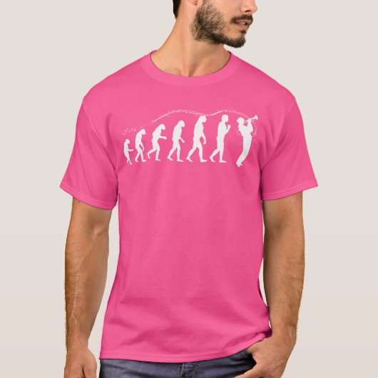 Evolutie van trompettist Shirt Schattigee musici (Voorkant)