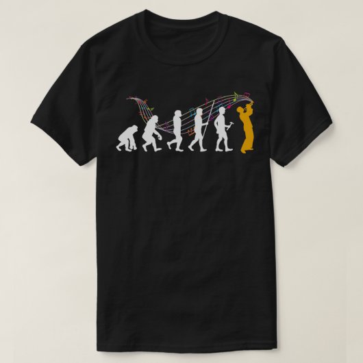 Evolutie van Trumpeters Trumpet T-shirt (Design voorkant)