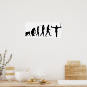 Evolutie van turnscans sportfan poster (Keuken)