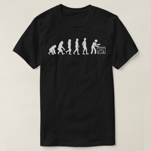 Evolutie van viskweker t-shirt (Design voorkant)