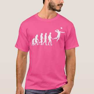 Evolutie van volleybal t-shirt