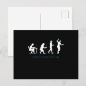 Evolutie van VR Virtual Reality Gamer Gaming Gift Briefkaart (Voorkant / Achterkant)