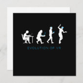 Evolutie van VR Virtual Reality Gamer Gaming Gift Kaart (Voorkant / Achterkant)