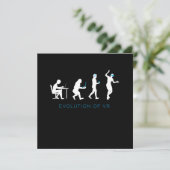 Evolutie van VR Virtual Reality Gamer Gaming Gift Kaart (Staand voorkant)